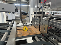 Machine à plier et à coller les cartons ondulés, équipement complet de collage de boîtes en carton, compatible avec une ligne de production de carton ondulé