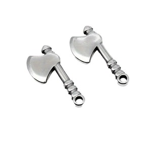Amuletos en Forma de Hacha de Doble Cara con Recubrimiento PVD de Acero Inoxidable |   Accesorios de Joyería de Inspiración Vikinga para Hacer Collares y Pulseras - Product Image 5