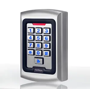 Sistema de Control de acceso con timbre de puerta, tarjeta rfid independiente de metal impermeable con salida de entrada inteligente de 125KHz, contraseña, teclado