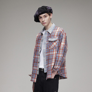 Custom Vintage Mens Dress <strong>Shirt</strong> Fleece <strong>Lined</strong> <strong>Flannel</strong> <strong>Shirt</strong> for Men Warm Brushed Thicken Plaid <strong>Shirt</strong> <strong>Jacket</strong> Mens - Product Image 2