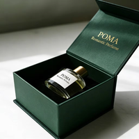 Boîte cadeau de parfum biodégradable de luxe en gros, boîte d'emballage magnétique personnalisée avec logo vert pour cosmétiques et parfums