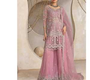 Completo Abito Shalwar Kameez di Alta Qualità Nuovo Design 2026 Personalizzato per Feste Eleganti <span class=keywords><strong>da</strong></span> Donna - Ultimo Arrivo Indiano Pakistano - Product Image 4