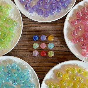 Perles de gelée de trou latéral en acrylique translucide coloré de 15mm pour bricolage accessoires faits à la main marque Fy origine CN ZHE - Product Image 4