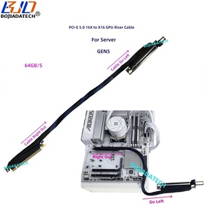 90 độ <span class=keywords><strong>PCI</strong></span> <span class=keywords><strong>Express</strong></span> Gen5 <span class=keywords><strong>PCI</strong></span>-E 5.0 <span class=keywords><strong>16X</strong></span> đến X16 Card đồ họa Riser Cáp 40cm 50cm 60cm 80cm cho l40s A100 H100 ai máy chủ - Product Image 3