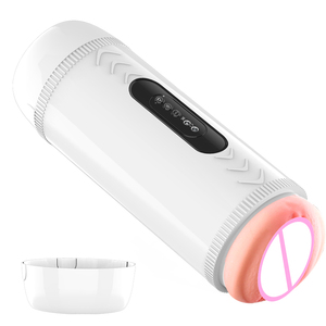 Portable Pocket Pussy <b>Vibrator</b> <b>for</b> Adult Male Automatic Realistic Texture TPE Design with Airplane Cup Adult Masturbators - Product Image 5