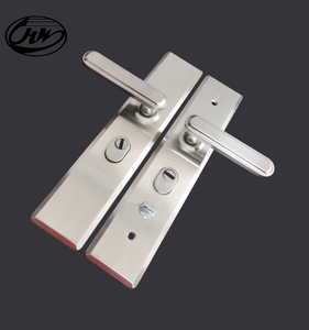 Tirador de puerta de seguridad de doble resorte de acero inoxidable, manija de puerta de entrada, cerradura de puerta ajustable, tipo universal - Product Image 4