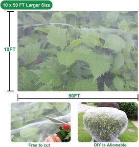 Barrière de filet de maille de jardin de 10 X 50FT, filet de plante d'<span class=keywords><strong>arbre</strong></span> fruitier pour la protection d'écran de couverture de rangée de plantes de bleuets de légumes - Product Image 5