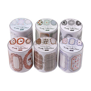 1 rollo de cinta adhesiva, cinta adhesiva, estilo retro básico, para <span class=keywords><strong>contabilidad</strong></span> hecha a mano, material para collage, cinta adhesiva - Product Image 5