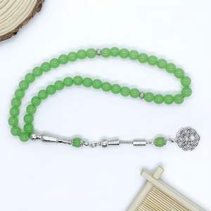 Rosario Acrílico Mecrt de 45 Cuentas, Estilo Geométrico, Cuentas de Oración Musulmanas, Joyería Religiosa para Peregrinación, Adoración y Regalo - Product Image 4