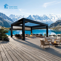 Pergola rétractable en aluminium à rupture de pont thermique de haute qualité Sweet Home, montage facile, imperméable, pour patio extérieur, jardin, gazebo