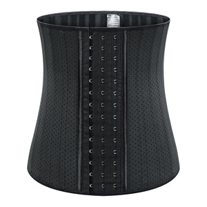 Corset amincissant en <span class=keywords><strong>latex</strong></span> à armatures en acier pour <span class=keywords><strong>femme</strong></span>, respirant, à boucle, haute élasticité, pour le modelage corporel - Product Image 2