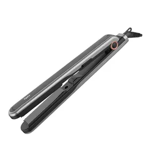 Floating ceramic plates hair flat iron wet and dry lockable handle hair straightener plancha para el cabello