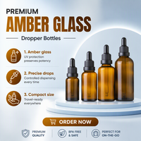 Prix d'usine – Flacon compte-gouttes en verre de 100 ml avec bouchon à vis, couleur ambre marron, pour essence, crème contour des yeux, soins de la peau, petit échantillon de voyage