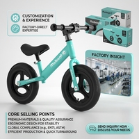 Vélo d'équilibre pour enfants personnalisé OEM, vente en gros, cadre en acier léger, draisienne pour tout-petits, vélo sans pédales pour enfants