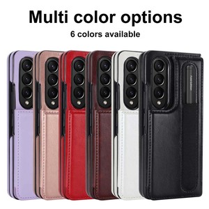 Custodia Pieghevole Multifunzione per Cellulare in PC e Pelle PU con Porta Penna e Slot per Schede per Samsung Galaxy <span class=keywords><strong>Z</strong></span> Fold 3 4 5 6 7 - Product Image 6