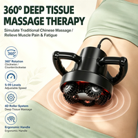 360 °   Masseur corporel électrique rotatif avec intensité réglable et fonctions avant/arrière pour les épaules, le cou, le dos, l'abdomen, les jambes, usage domestique