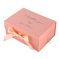 Benutzer definierte Logo-Druck Solid Cardboard Folding Flat Pack Hijab Schal Verpackung Leere Box Baby Kid Geschenke Korb Geschenk boxen