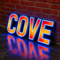Enseigne lumineuse LED 3D personnalisée en acrylique pour extérieur, lettres 3D LED lumineuses pour entreprises, enseigne électronique pour jardin