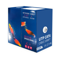 Cable de Red UTP Cat5e 2pr 4pr 23awg 24awg, Cable de Red Cat 6 7 305 para Exteriores