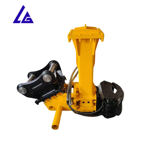 Excavator Grab Post Hammer Post Pounder for Wood Planting Posts and Iron Fence Bars in Outdoor Fields