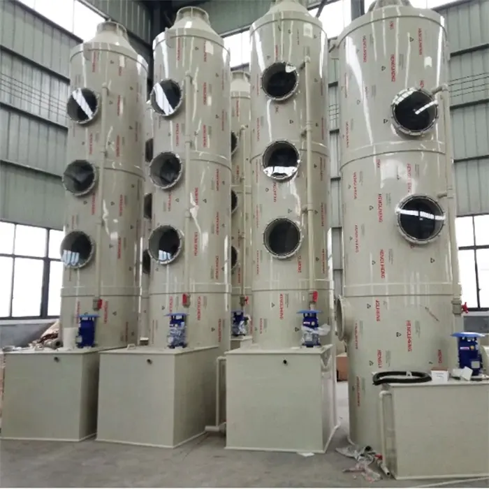 Alta eficiencia industrial residuos lavadores de gas de spray químico torre de absorción para líquido de extracción