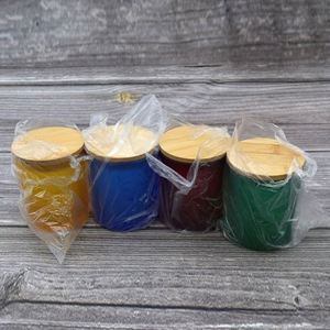 Frascos de Vidrio Vacíos de Alta Calidad para Velas, Recipientes para Velas con Tapa de Bambú - Product Image 6