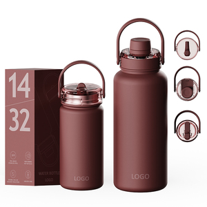 Bouteille d'eau portable pour le sport en plein air avec logo personnalisé, 18 oz, 24 oz, 32 oz, 40 oz, en acier inoxydable, isotherme, gourde - Product Image 3