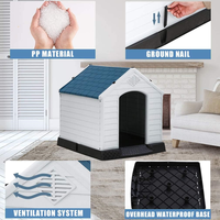 Pawise Plusieurs Taille Grande Taille Xl Enclos Extérieur Chien Maison À L'extérieur Résistant Aux Intempéries Chien Chenil Pour Chiens Chats Petits Animaux