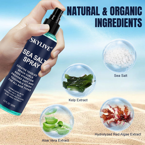 Private Label Natural Thickening Medium Hold Matte Based Sea Salt <strong>Spray</strong> <strong>Men</strong> <strong>Hair</strong> Styling Products - Product Image 3
