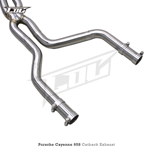 Système d'échappement BSK avec silencieux à valve pour <span class=keywords><strong>PORSCHE</strong></span> <span class=keywords><strong>Cayenne</strong></span> 958 V8 4.8 2010-2016, son actif, tube en X, SUS304, avec commande - Product Image 2