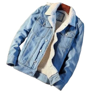 <span class=keywords><strong>Manteau</strong></span> en jean doublé polaire vintage <span class=keywords><strong>d</strong></span>'<span class=keywords><strong>hiver</strong></span>, vêtements pour hommes, veste rembourrée coréenne pour jeunes, <span class=keywords><strong>tendance</strong></span>, grande taille - Product Image 1