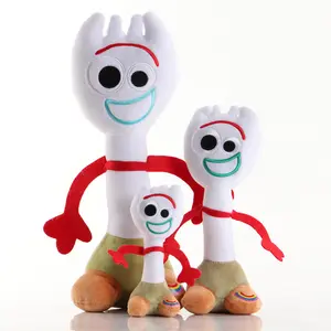 Fummy Toy Story 4 mainan mewah Forky boneka hewan kayu populer kartun Film mainan boneka Forky untuk anak-anak bermain