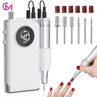 NUEVO Taladro de Uñas de Alta Velocidad de 40000 RPM con Color Degradado, Lima de Uñas Eléctrica Recargable Inalámbrica Portátil para Uñas Acrílicas
