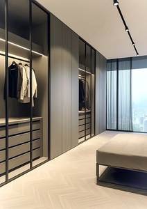 Placard <span class=keywords><strong>pour</strong></span> armoires de chambre <span class=keywords><strong>Armoire</strong></span> sur mesure Ensemble de chambre Entrée Mélamine Bois Walk in Set Chambre Vêtements <span class=keywords><strong>Armoire</strong></span> - Product Image 3