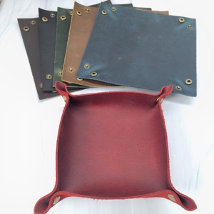 Handcrafted Genuine Leather Dice <b>Tray</b> 21X21 cm Foldable DND RPG Mat Board Game Dice Rolling <b>Tray</b> Personalized Father Day Gift - Product Image 3