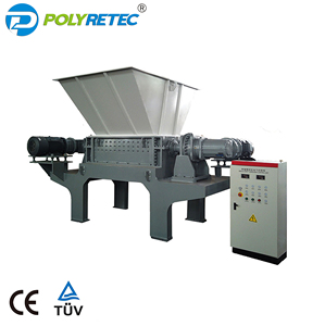 Potente máquina trituradora de doble eje para paletas de madera de plástico de residuos mixtos botellas de PVC PET baterías de película LDPE papel de goma - Product Image 5