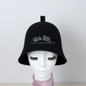 Gorro de Sauna de Fieltro Ecológico de Lana Merino Ulike MW-34, Estilo Vikingo Nórdico, Sin Costuras, Suave, Reutilizable, Gorro de Ducha para Adultos, Logotipo Personalizado - Product Image 4
