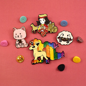 中国工厂在线批发独特批量公司企业学校标志安全软硬品质别针金属定制徽章 - Product Image 2