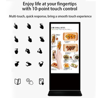 Kiosque interactif LCD vertical commercial pour intérieur, écran d'affichage numérique de 32 pouces, machine publicitaire, écran d'affichage sur pied