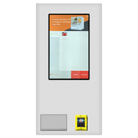 Mini distributeur automatique mural en promotion avec SDK, paiement par carte de crédit/code QR, écran tactile et intégration cloud pour