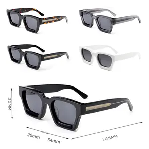 卸売ファッションlentes gafas de sol hombreデザイナー高級男性女性メガネシェードロゴtr90スクエアアセテートカスタムサングラス