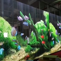 Écran d'affichage LED transparent P3.91-7.8 pour publicité intérieure et extérieure sur fenêtre en verre haute luminosité