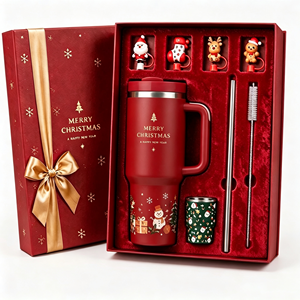 Tairflask 2026 Nuovo Design Tumbler Natalizio da 40oz con Manico e Cannuccia, Tazza da Viaggio in Acciaio Inox 304 per Esterni, Mantiene la Temperatura 12-24h - Product Image 3