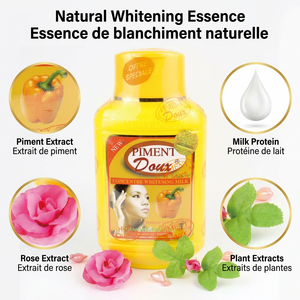 Crème Corporelle Éclaircissante Concentrée au Piment Doux la Meilleure, <span class=keywords><strong>Lait</strong></span> Blanchissant Puissant pour Peaux Noires - Product Image 3