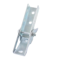 Connecteur d'angle universel à charnière triangulaire électrogalvanisé, base triangulaire pour support métallique en acier