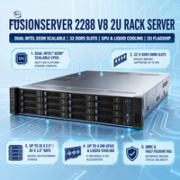 퓨전서버 2288 V8 2U 랙 서버 최대 20개의 3.5인치 드라이브, 33개의 2.5인치 드라이브, 인텔 제온 6
