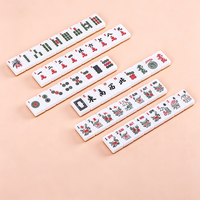 Fichas de Mahjong Americanas de Acrílico al por Mayor, de Alta Calidad, con Puntuación Manual, Cristal, Compatibles con Cajas de Cartón DIY, Suministro Directo de Fábrica