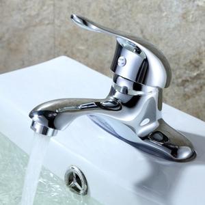 Robinet de lavabo en laiton à poignée unique, à poser sur le comptoir, avec cartouche céramique, entre-axes 4 pouces, pour salle de bain - Product Image 3