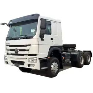 ขายรถมือสอง Sinotruck Howo รถบรรทุกรถพ่วงรถแทรกเตอร์ 6X4 371hp เครื่องยนต์ดีเซล RHD / LHD EURO II รถบรรทุกรถแทรกเตอร์สําหรับขาย