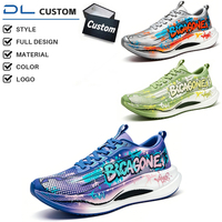 Zapatillas Deportivas Ultraligeras con Estampado de Letras de Graffiti Personalizadas, Amortiguación Alta, Antideslizantes, OEM/ODM, Logotipo Personalizado, Transpirables